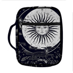 Vintage Celestial Sun Print Front Pocket Bible Bag