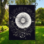 Vintage Celestial Sun Print Garden Flag