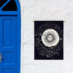 Vintage Celestial Sun Print Garden Flag
