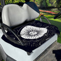 Vintage Celestial Sun Print Golf Cart Seat Cover