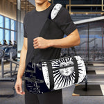 Vintage Celestial Sun Print Gym Bag