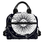 Vintage Celestial Sun Print Insulated Lunch Bag