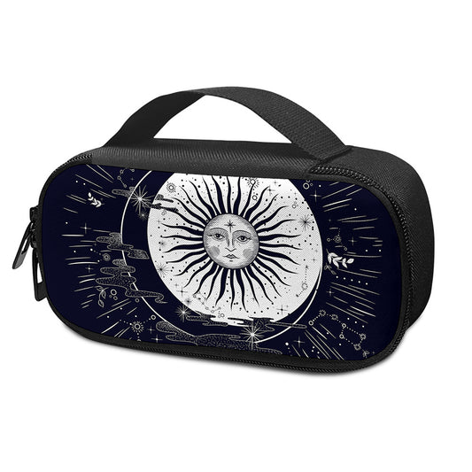 Vintage Celestial Sun Print Insulin Cooler Travel Case