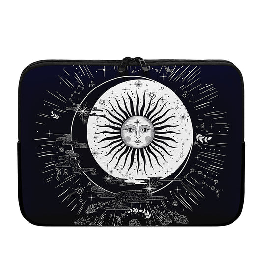 Vintage Celestial Sun Print Laptop Sleeve