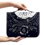 Vintage Celestial Sun Print Leather Bible Cover