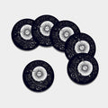 Vintage Celestial Sun Print Leather Coaster Set