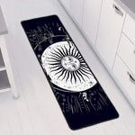 Vintage Celestial Sun Print Long Kitchen Mat