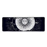 Vintage Celestial Sun Print Long Kitchen Mat