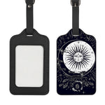 Vintage Celestial Sun Print Luggage Tag