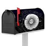 Vintage Celestial Sun Print Mailbox Cover