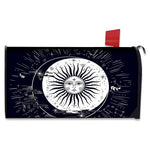 Vintage Celestial Sun Print Mailbox Cover