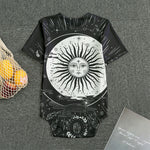 Vintage Celestial Sun Print Men's Bodysuit