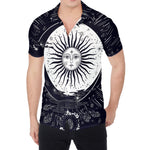 Vintage Celestial Sun Print Men's Shirt