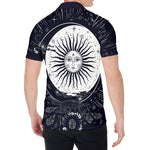 Vintage Celestial Sun Print Men's Shirt