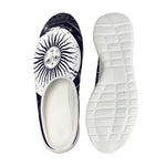 Vintage Celestial Sun Print Mesh Casual Shoes