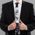 Vintage Celestial Sun Print Necktie