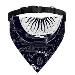 Vintage Celestial Sun Print Over The Collar Dog Bandana
