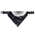 Vintage Celestial Sun Print Over The Collar Dog Bandana