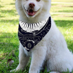 Vintage Celestial Sun Print Over The Collar Dog Bandana
