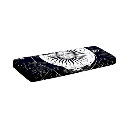 Vintage Celestial Sun Print Piano Keyboard Cover