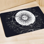 Vintage Celestial Sun Print Polyester Doormat