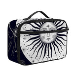 Vintage Celestial Sun Print Portable Lunch Bag