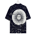 Vintage Celestial Sun Print Rayon Hawaiian Shirt