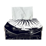 Vintage Celestial Sun Print Rectangle Tissue Box Cover