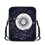 Vintage Celestial Sun Print Rectangular Crossbody Bag