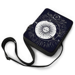 Vintage Celestial Sun Print Rectangular Crossbody Bag