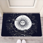 Vintage Celestial Sun Print Rubber Doormat