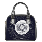 Vintage Celestial Sun Print Shoulder Handbag