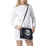 Vintage Celestial Sun Print Shoulder Handbag