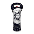 Vintage Celestial Sun Print Single Neoprene Wine Tote