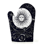 Vintage Celestial Sun Print Single Oven Mitt