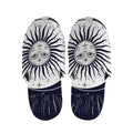 Vintage Celestial Sun Print Slippers