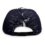 Vintage Celestial Sun Print Snapback Cap