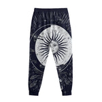 Vintage Celestial Sun Print Sweatpants