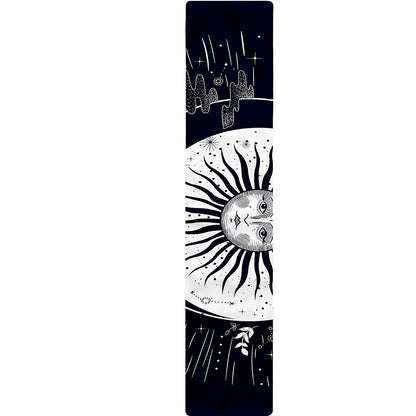 Vintage Celestial Sun Print Table Runner