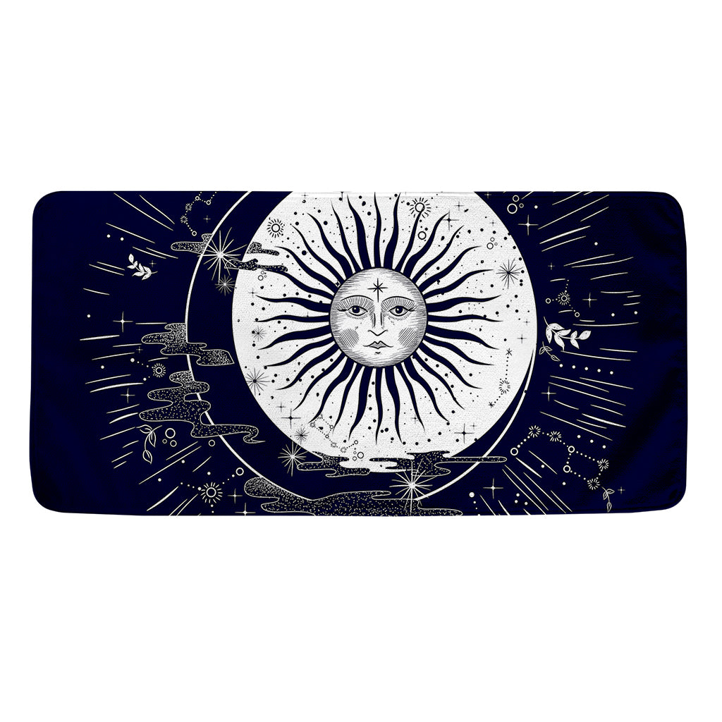 Vintage Celestial Sun Print Towel