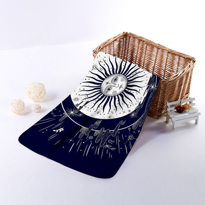 Vintage Celestial Sun Print Towel