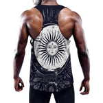 Vintage Celestial Sun Print Training Tank Top