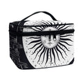 Vintage Celestial Sun Print Travel Makeup Bag