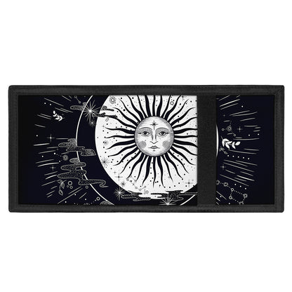 Vintage Celestial Sun Print Trifold Wallet