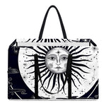 Vintage Celestial Sun Print Utility Tote Bag