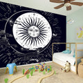 Vintage Celestial Sun Print Wall Sticker