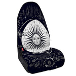 Vintage Celestial Sun Print Waterproof Car Seat Cover
