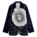 Vintage Celestial Sun Print Women's Blazer