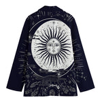 Vintage Celestial Sun Print Women's Blazer