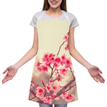 Vintage Cherry Blossom Print Adjustable Apron